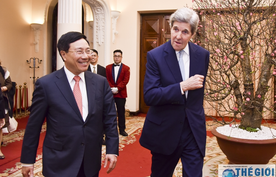 Ông John Kerry khẳng định tiếp tục nỗ lực thúc đẩy quan hệ Việt Nam - Hoa Kỳ