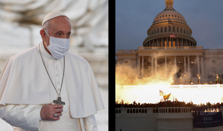 Giáo hoàng Francis bị sốc trước vụ bạo loạn tại trụ sở Quốc hội Mỹ