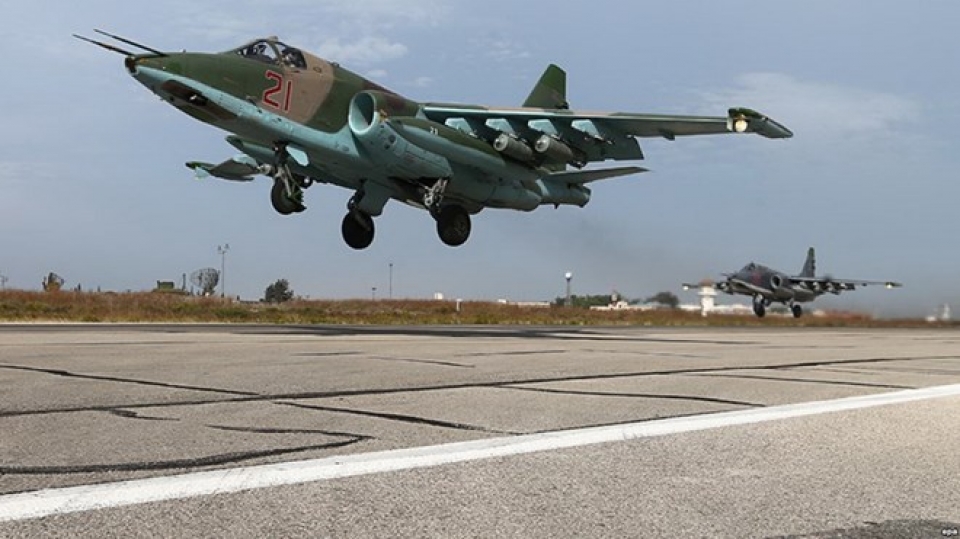 sohr may bay su 25 cua nga bi ban roi o syria phi cong thiet mang