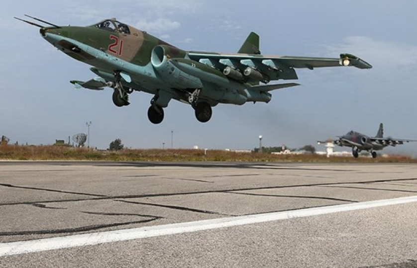 SOHR: Máy bay Su-25 của Nga bị bắn rơi ở Syria phi công thiệt mạng