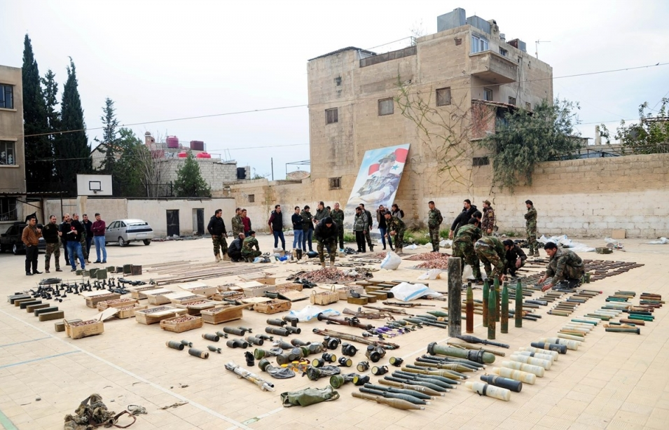 Quân đội Syria thu giữ nhiều vũ khí, đạn dược của nước ngoài