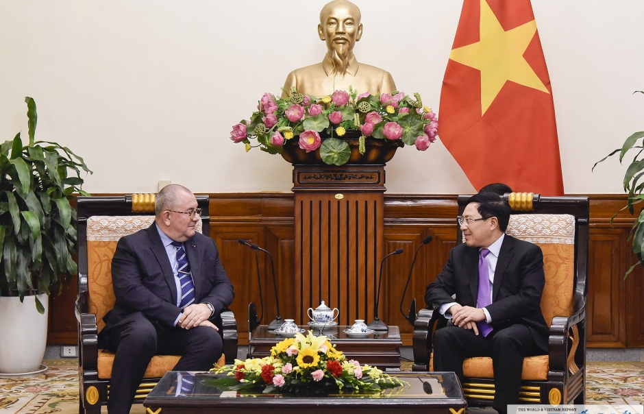Phó Thủ tướng Phạm Bình Minh mong muốn Bỉ tiếp tục ủng hộ việc sớm ký và phê chuẩn EVFTA