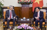 Phó Thủ tướng Phạm Bình Minh tiếp Đại sứ Pháp Nicolas Warnery