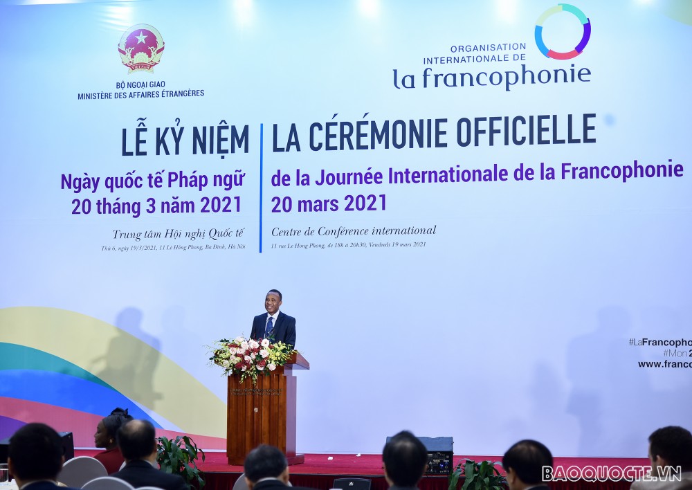 Thứ trưởng Ngoại giao Đặng Hoàng Giang dự lễ kỷ niệm Ngày quốc tế Pháp ngữ tại Hà Nội