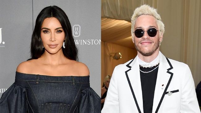 Kim Kardashian and Pete Davidson have been dating for 5 months. (Source: AP)