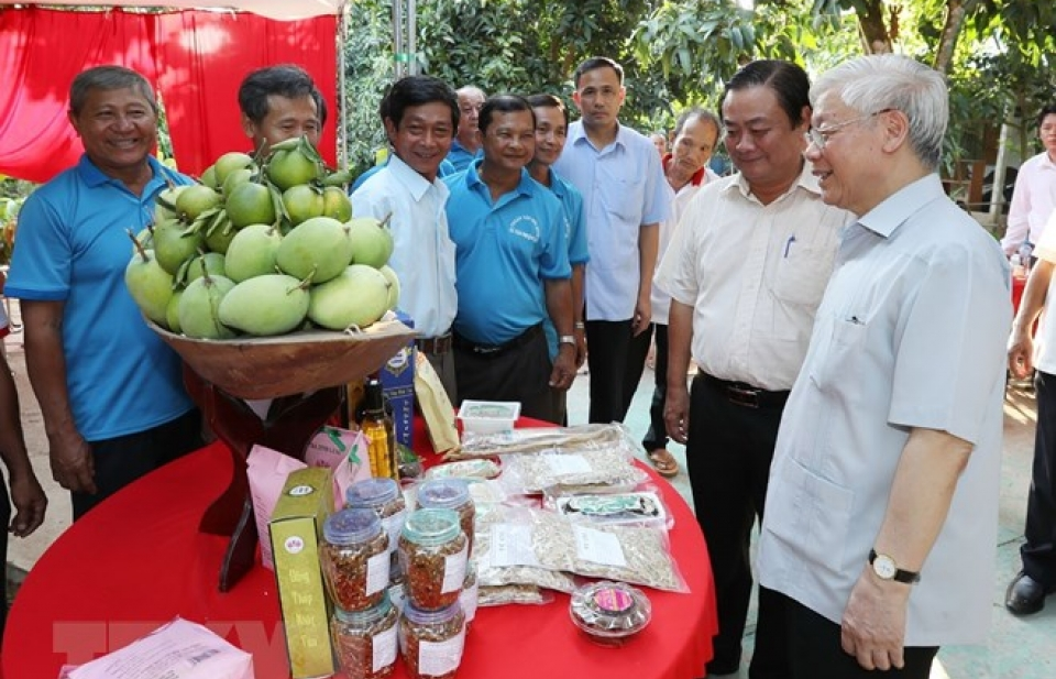 Tổng Bí thư Nguyễn Phú Trọng thăm, làm việc tại tỉnh Đồng Tháp