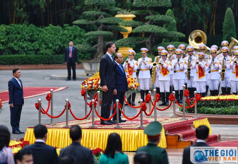 pm of netherlands begins official visit to vietnam