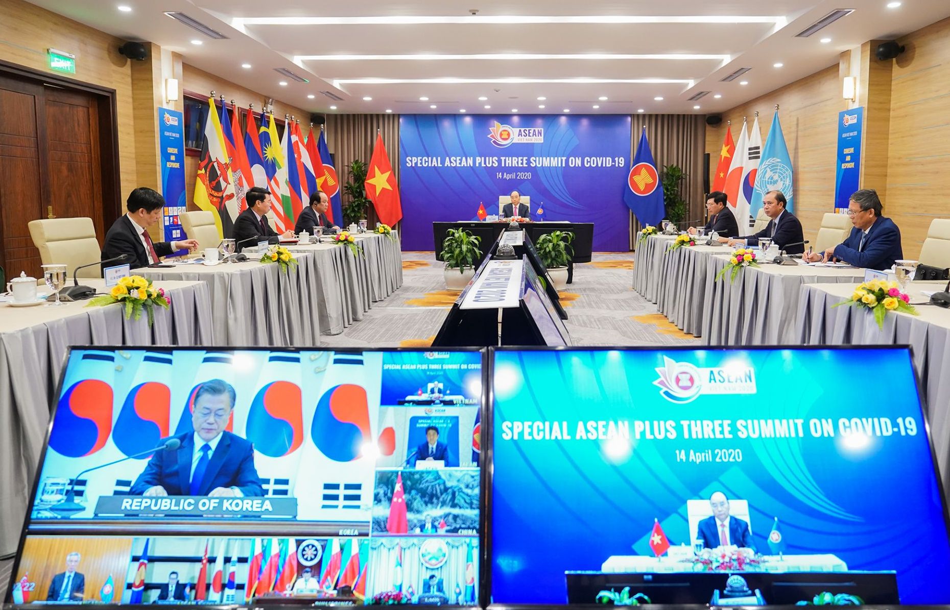 Tuyên bố chung  Hội nghị Cấp cao đặc biệt ASEAN+3  về ứng phó dịch bệnh Covid-19
