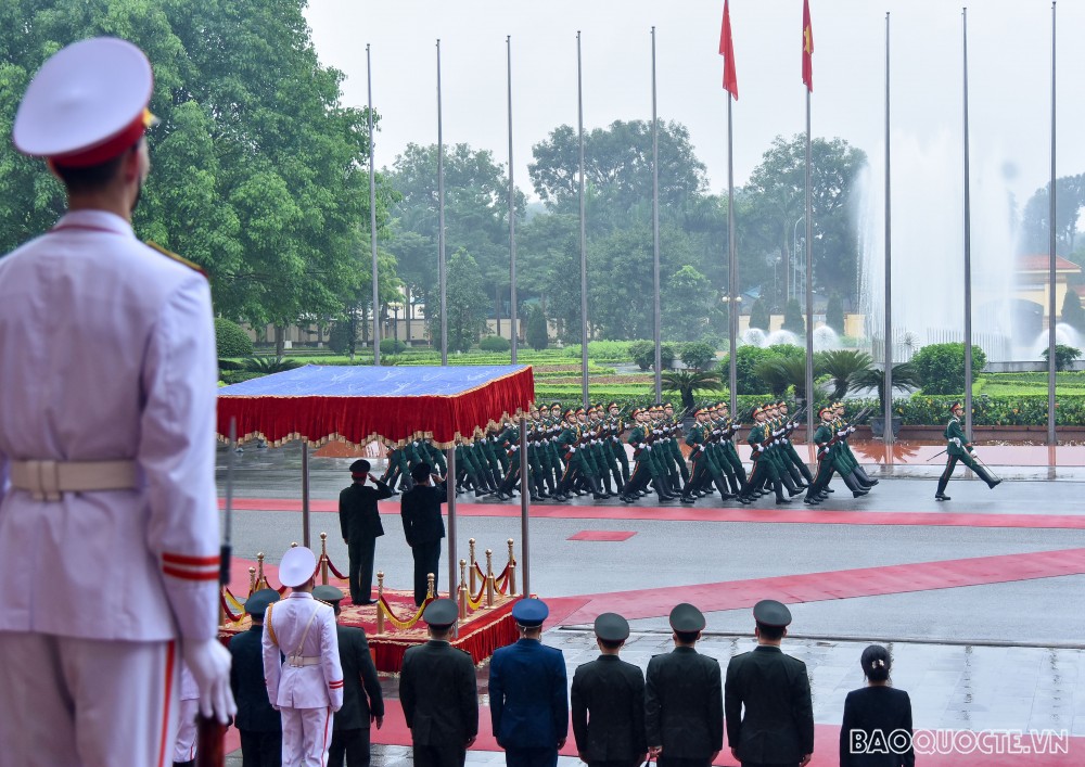 Lễ đón Bộ trưởng Quốc phòng Trung Quốc