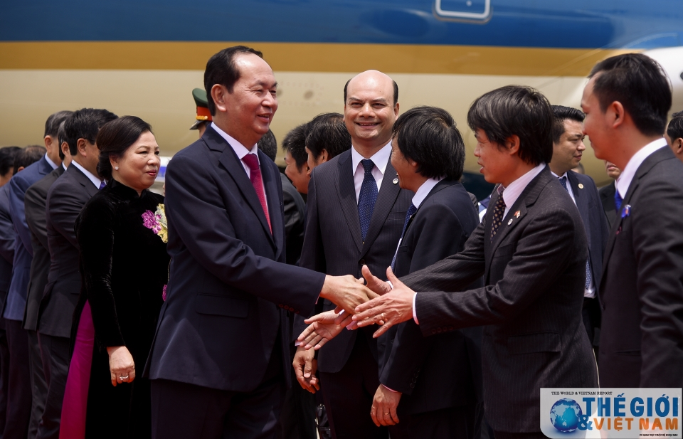 Chủ tịch nước và Phu nhân bắt đầu chuyến thăm cấp Nhà nước tới Nhật Bản