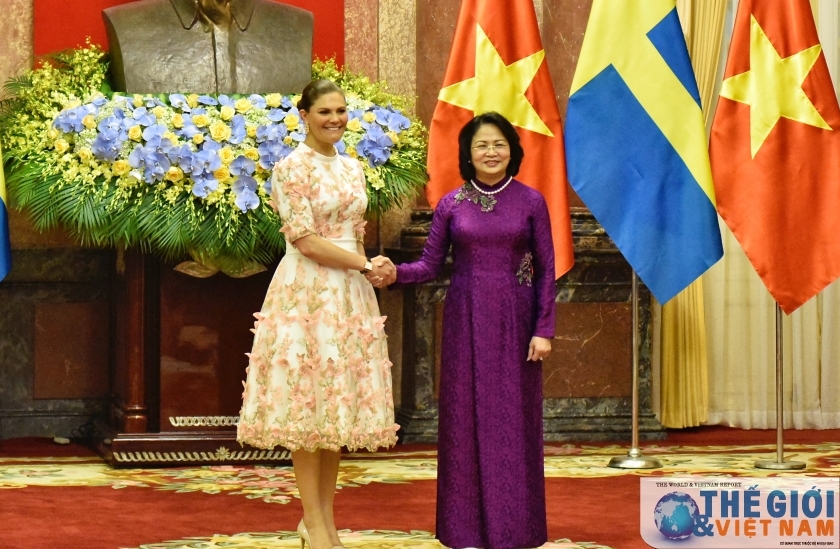 Phó Chủ tịch nước Đặng Thị Ngọc Thịnh hội đàm với Công chúa kế vị Thụy Điển