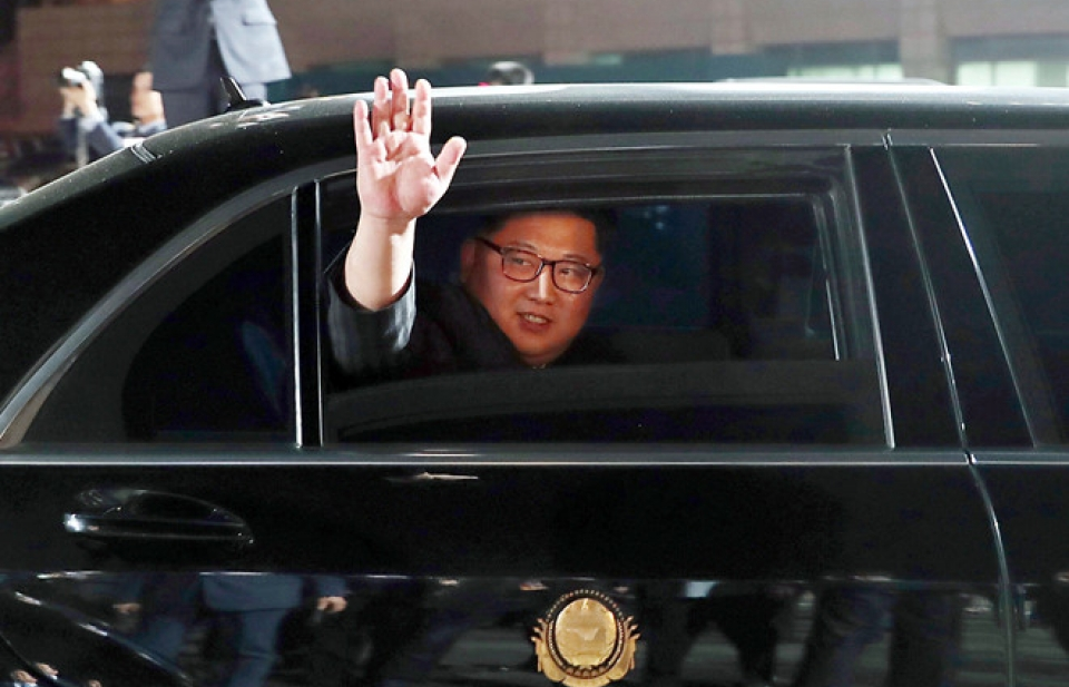 Nhà lãnh đạo Triều Tiên Kim Jong-un tới Singapore