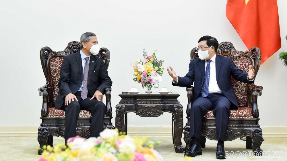 Phó Thủ tướng Phạm Bình Minh: Quan hệ đối tác chiến lược Việt Nam-Singapore đang phát triển rất thực chất và hiệu quả