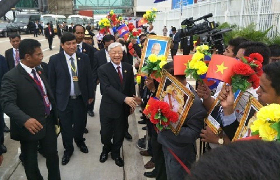 Báo Campuchia viết về chuyến thăm cấp Nhà nước của Tổng Bí thư Nguyễn Phú Trọng