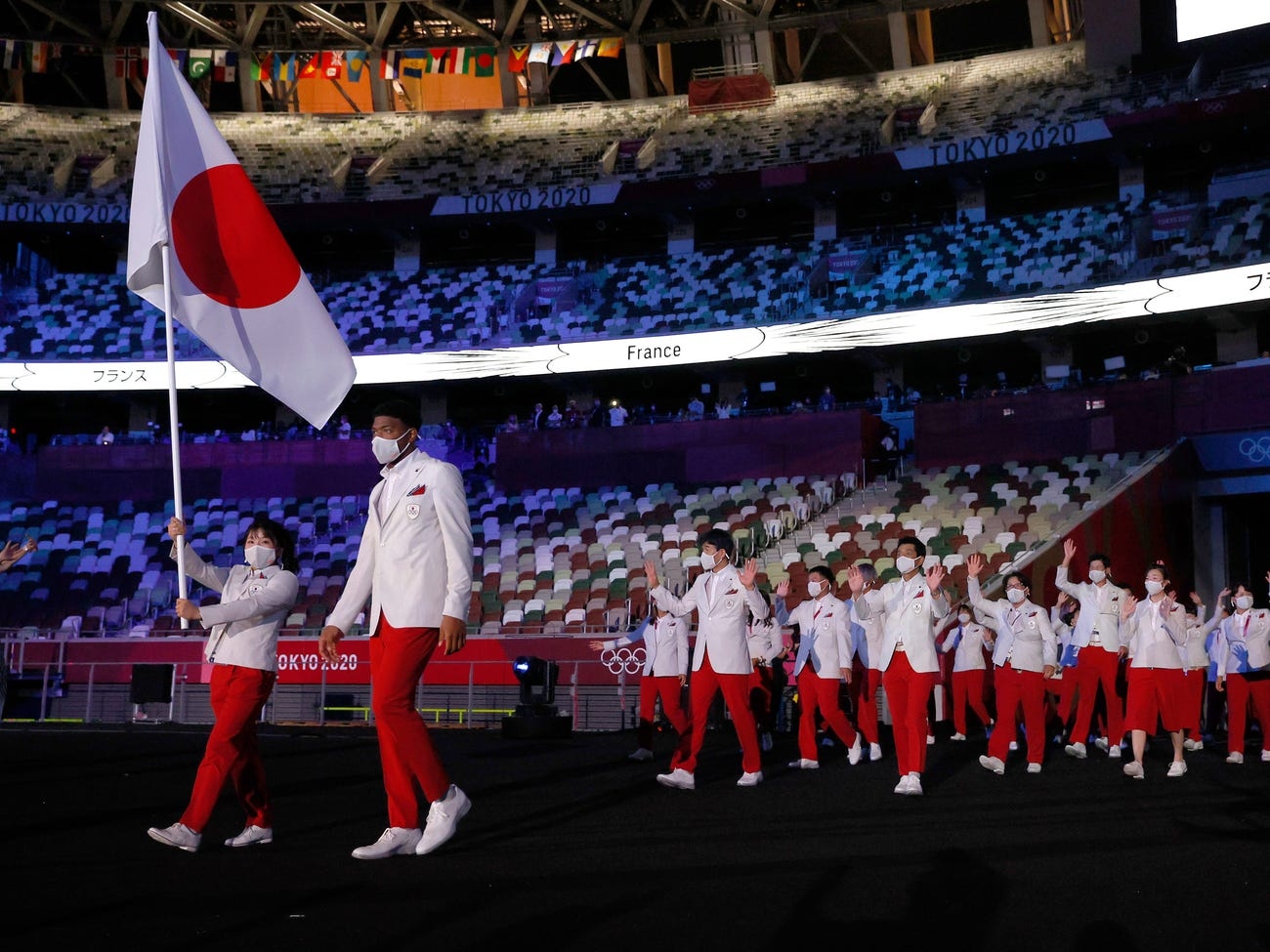 Những  hình ảnh ấn tượng tại lễ khai mạc Olympic Tokyo 2020