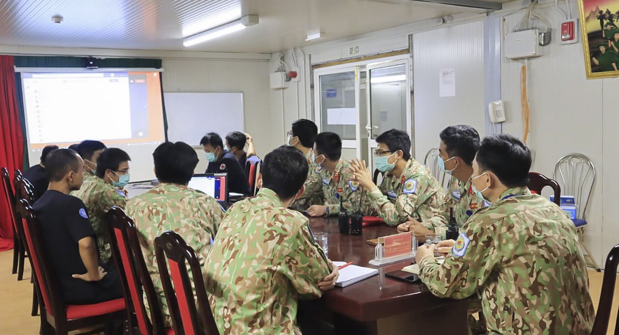 Lần đầu tiên tổ chức buổi tập huấn trực tuyến về Covid-19 giữa 2 bệnh viện cấp 2 Việt Nam và Ấn Độ tại Nam Sudan