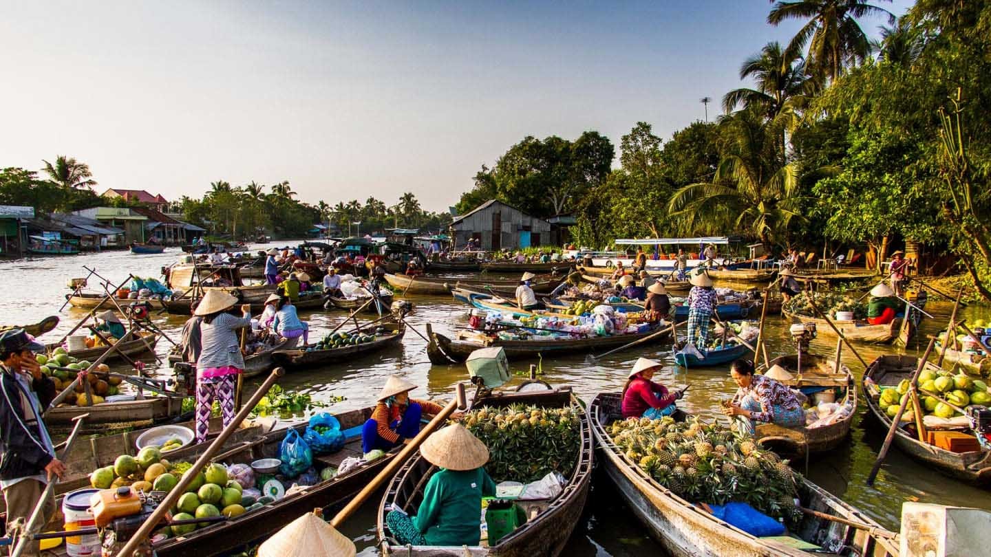 chợ nổi. (Nguồn: Shutterstock)