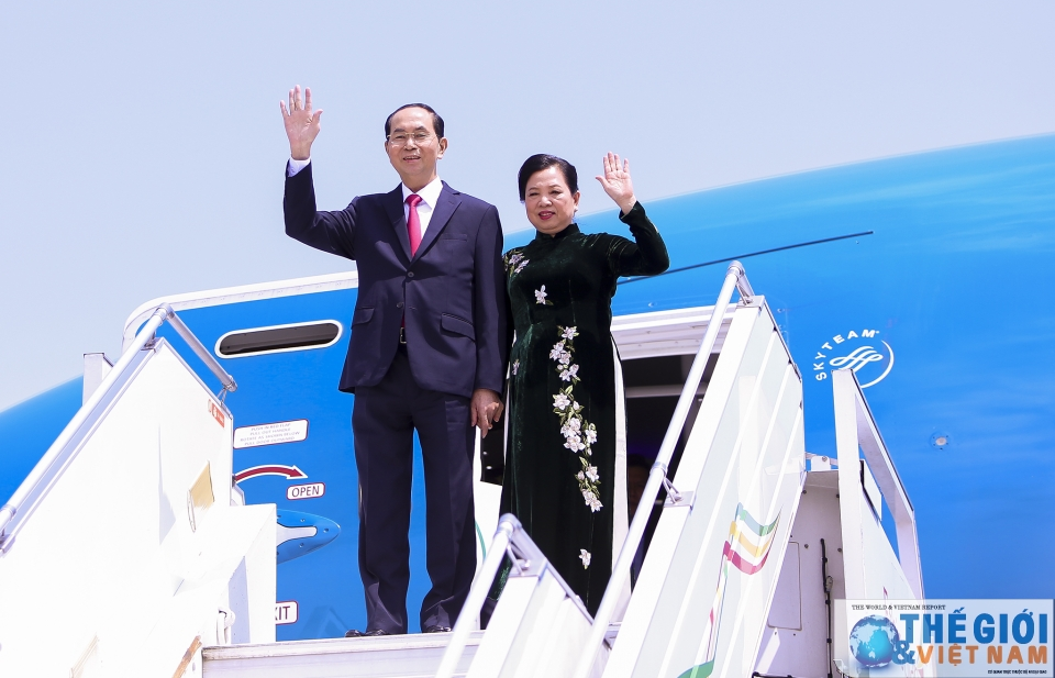 Những hình ảnh trong chuyến công tác nước ngoài cuối cùng của Chủ tịch nước Trần Đại Quang
