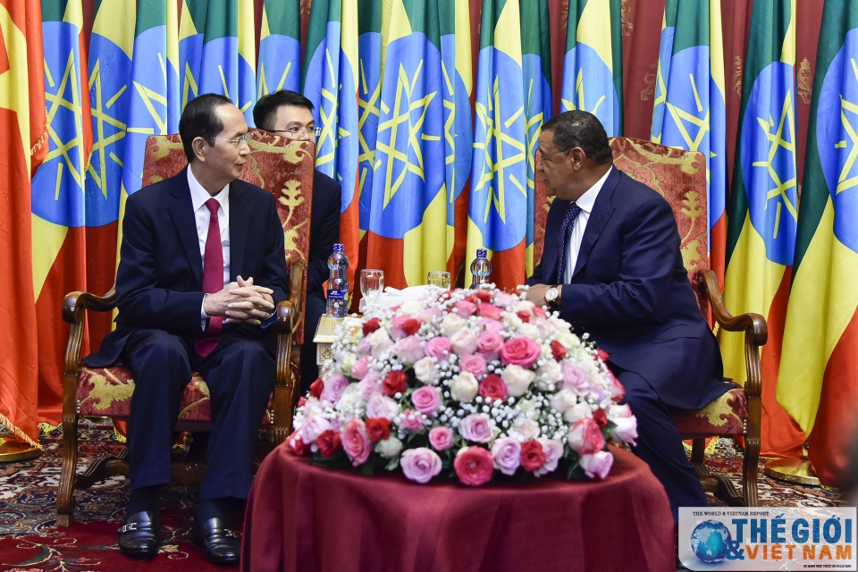 presidents of vietnam ethiopia hold talks