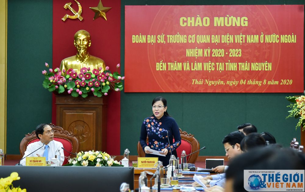 doan cac truong co quan dai dien viet nam o nuoc ngoai lam viec tai tinh thai nguyen