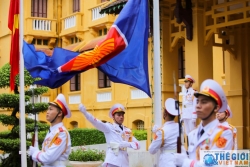 Lễ thượng cờ kỷ niệm 53 năm thành lập ASEAN