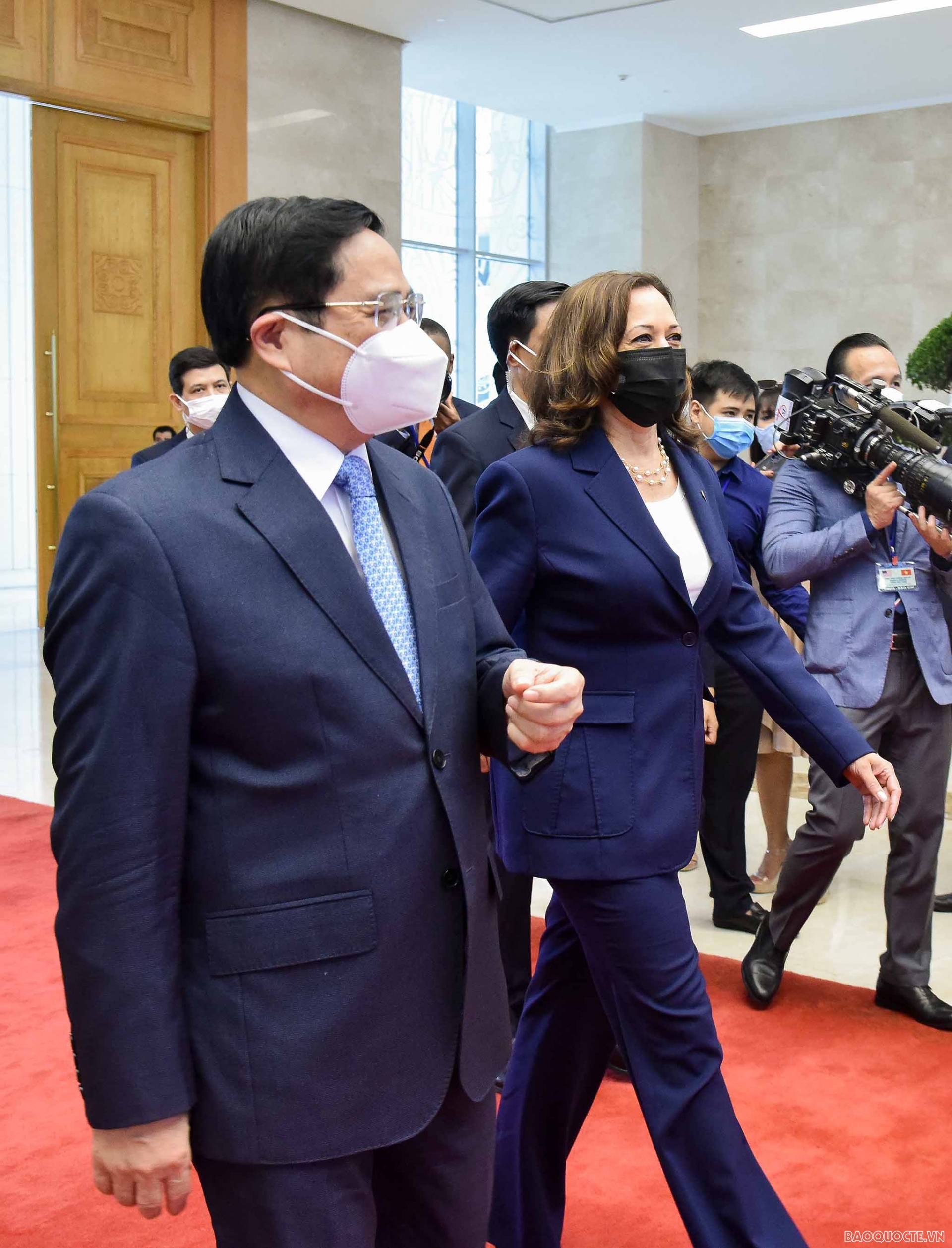 Thủ tướng Phạm Minh Chính tiếp Phó Tổng thống Mỹ Kamala Harris