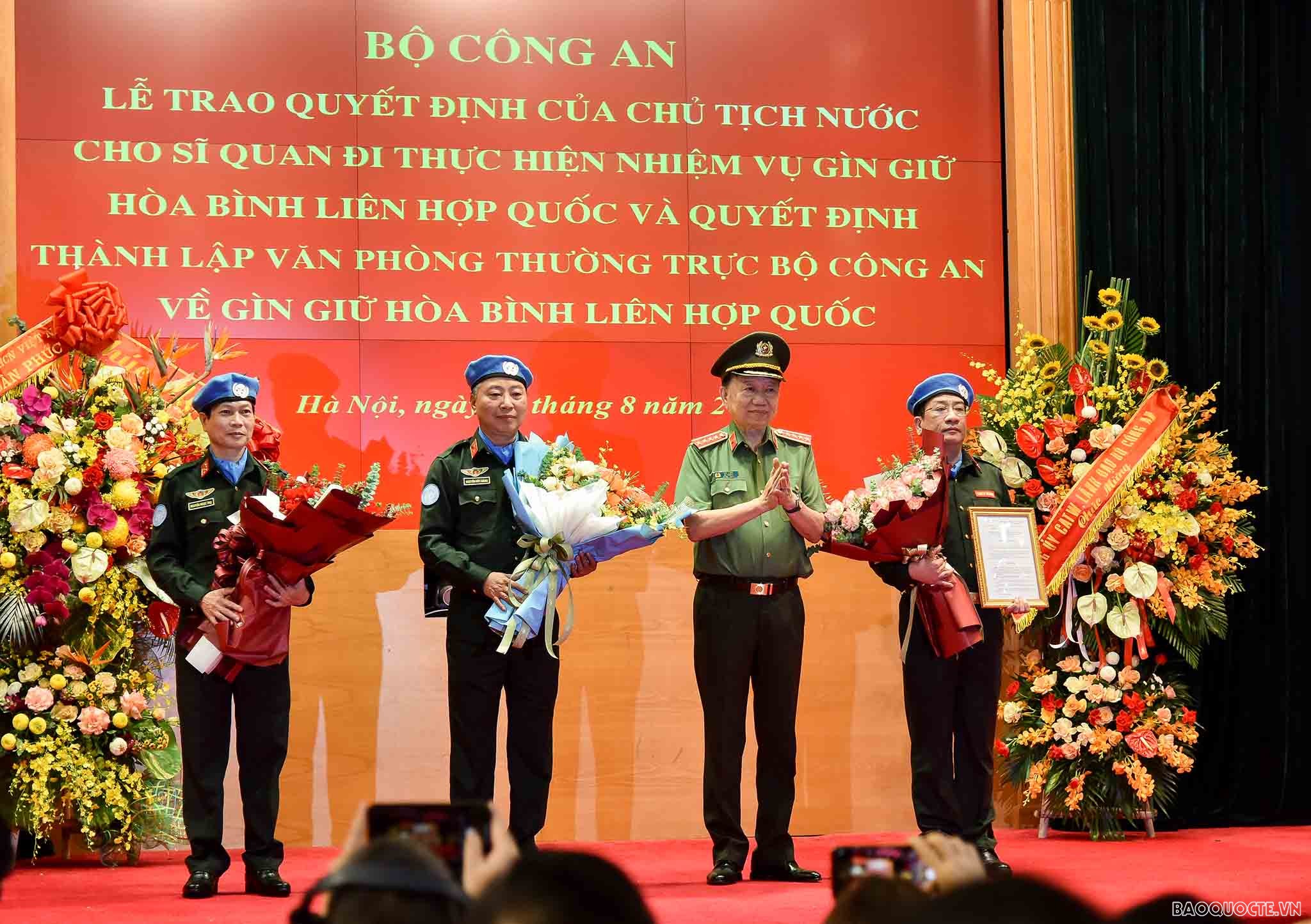Lần đầu tiên Việt Nam cử sĩ quan công an nhân dân tham gia hoạt động Gìn giữ hoà bình Liên hợp quốc