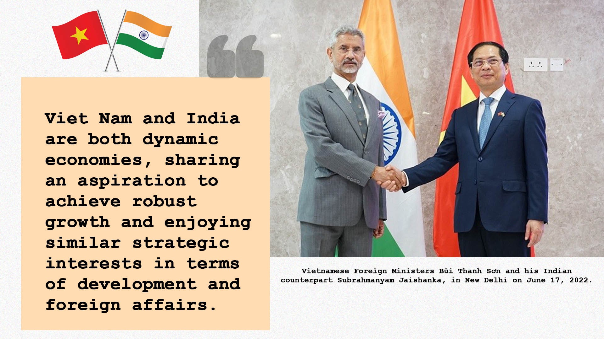 Viet nam - India: A comprehensive strategic partnership  Built on a pure bond of faithful and trusted frienship