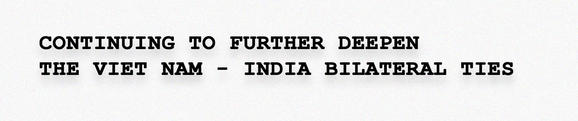 Viet nam - India: A comprehensive strategic partnership  Built on a pure bond of faithful and trusted frienship