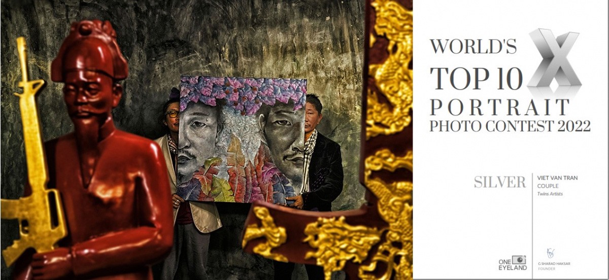 Twin Artists” work by Viet Van wins a silver medal in the “Couple” category. (Photo: One Eyeland Awards 2022)