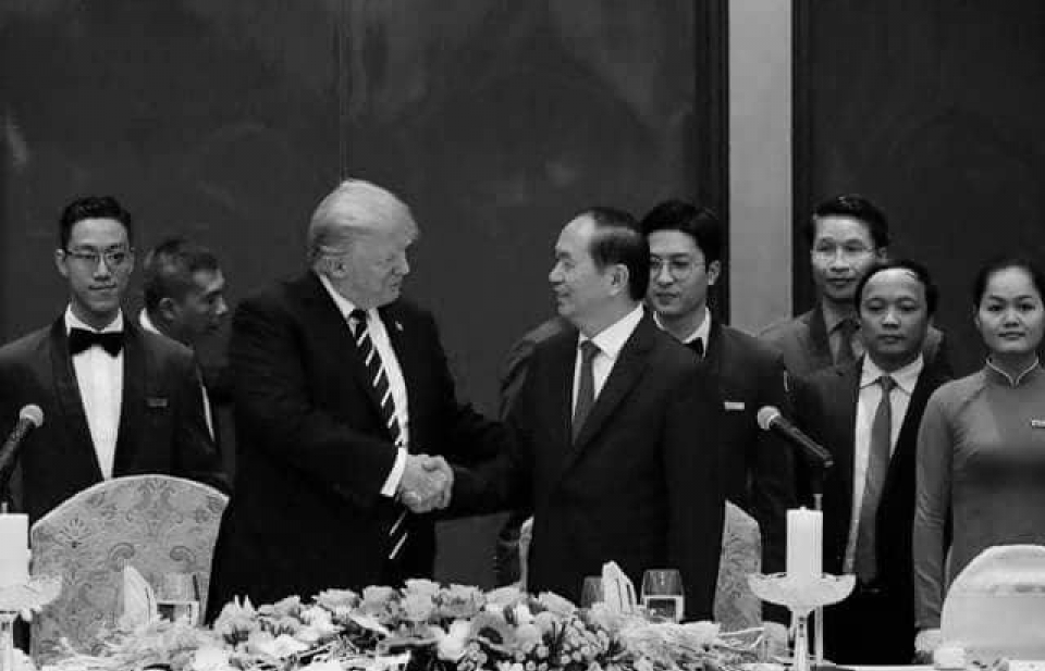 Tổng thống Donald Trump: "Chủ tịch Trần Đại Quang là một người bạn tuyệt vời của Hoa Kỳ"