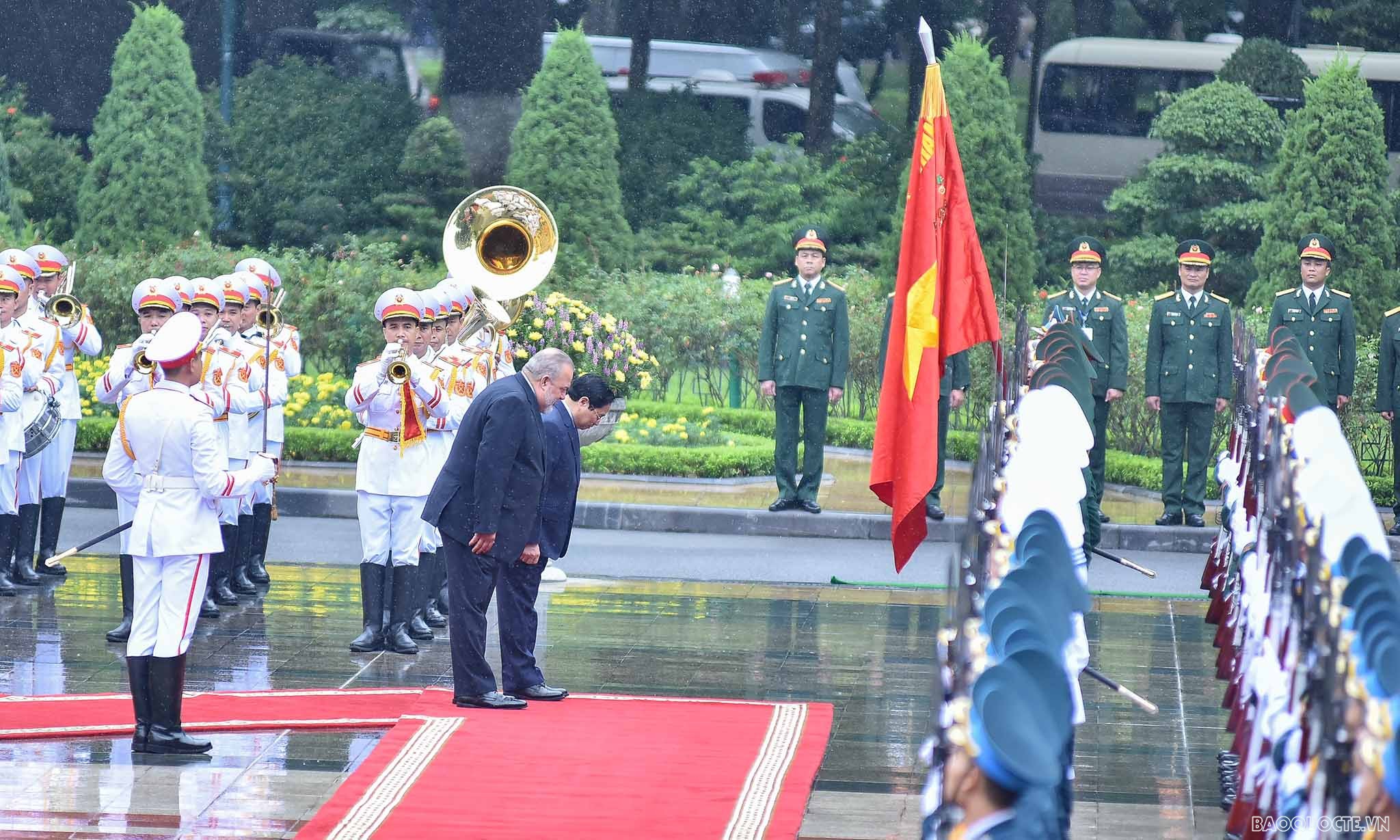 Nhận lời mời của Thủ tướng Chính phủ Phạm Minh Chính, Thủ tướng Cuba Manuel Marrero Cruz thăm hữu nghị chính thức Việt Nam từ ngày 28/9-2/10/2022.