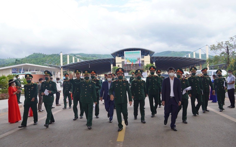 Kiểm tra công tác chuẩn bị phục vụ giao lưu hữu nghị quốc phòng biên giới Việt Nam - Lào