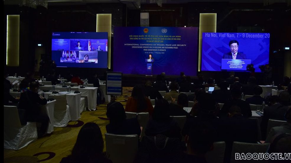 Toàn văn phát biểu của Phó Thủ tướng Phạm Bình Minh tại Hội nghị quốc tế Tăng cường vai trò của phụ nữ trong xây dựng và củng cố hòa bình