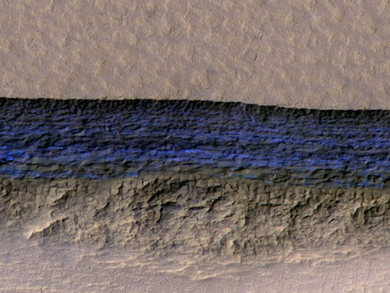 Phát hiện sông băng bí ẩn trên sao Hỏa