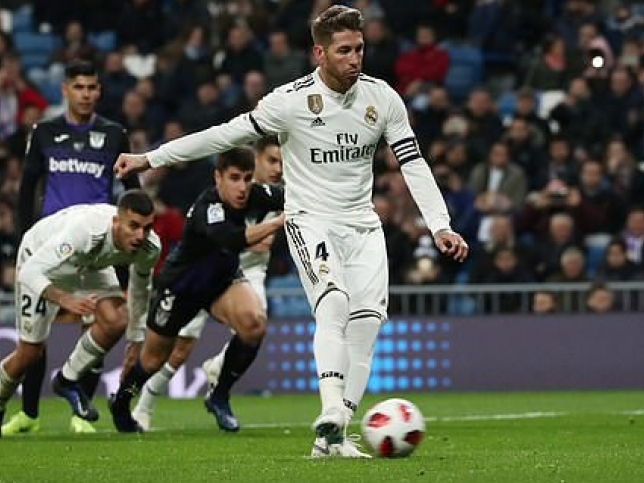Ramos đạt cột mốc 100 bàn, Real Madrid dễ dàng đè bẹp Leganes