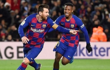 Messi ghi bàn, Barcelona giành lại ngôi đầu bảng từ Real Madrid