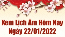 Lịch âm 22/1, xem âm lịch hôm nay Thứ Bảy ngày 22/1/2022 tốt hay xấu?