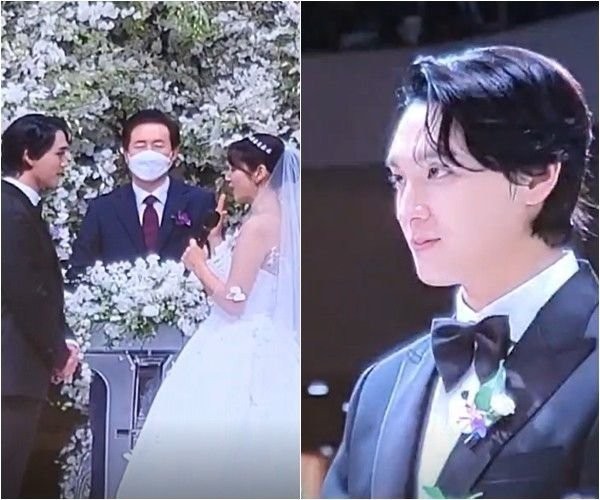 Co dâu Park Shin Hye rạng rỡ trong ngày cưới, khách dự đeo khẩu trang