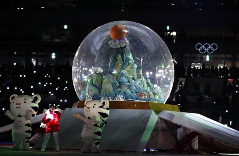 man trinh dien sac mau ngoan muc trong be mac olympic pyeongchang