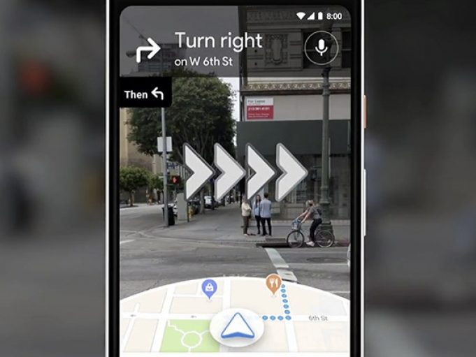 Google Maps sắp hỗ trợ tính năng thực tế tăng cường (AR)