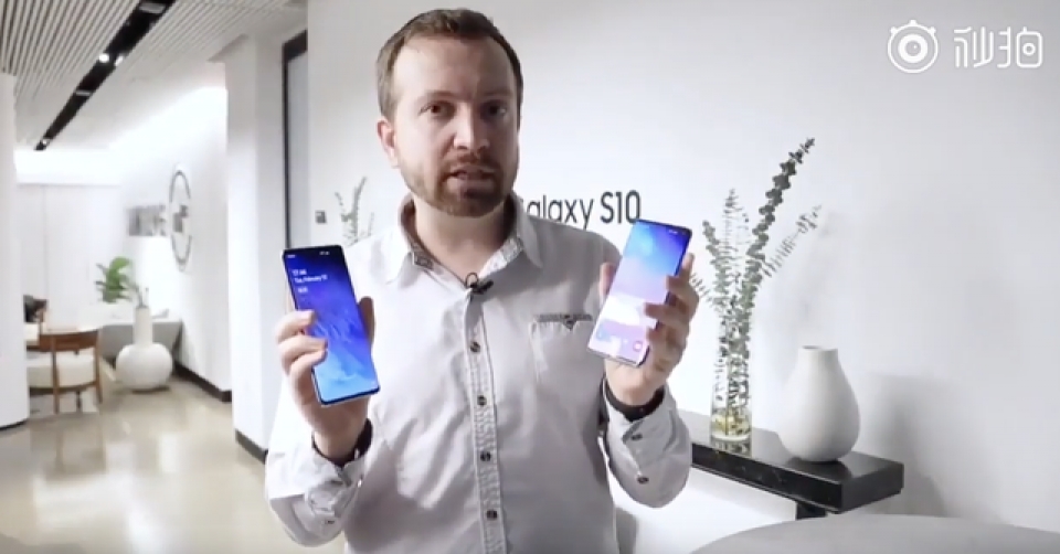 tren tay galaxy s10 va s10 dau tien tren the gioi