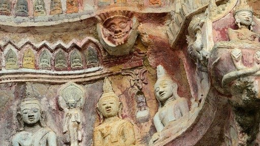 Myanmar: Bí ẩn hang động với hàng vạn tượng Phật khắc trên đá