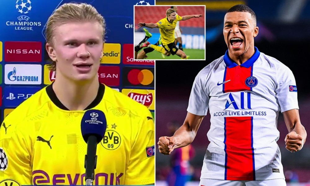 Erling Haaland phá kỷ lục Champions League: Mbappe truyền cảm hứng