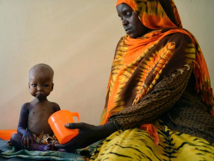 Gần 1,4 triệu trẻ châu Phi chết đói nếu không được cứu trợ khẩn