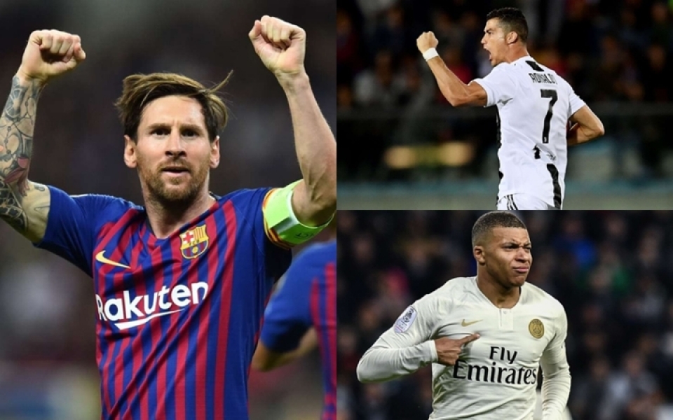 cuoc dua chiec giay vang chau au messi dan dau ronaldo hut hoi