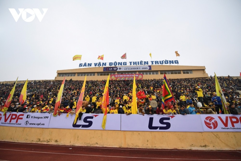 Sân Thiên Trường hứa hẹn sẽ đón lượng khán giả đông đảo ở vòng 4 V-League 2021.