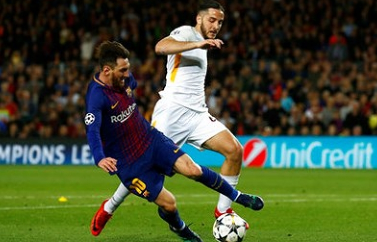 Messi mờ nhạt, Barca vẫn “huỷ diệt” Roma