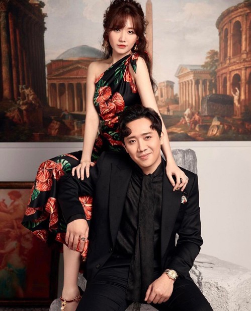 Thời trang sang trọng, lịch lãm và đẹp mắt của cặp đôi Trấn Thành - Hari Won