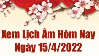 Lịch âm 15/4, xem âm lịch hôm nay Thứ Sáu ngày 15/4/2022 ngày tốt hay xấu? Lịch vạn niên 15/4/2022